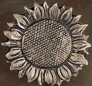 sunflower pewter napkin ring
