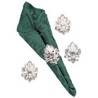 find and order fleur-de-lis napkin rings