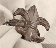 Distinctive Decor Belaverra Fleur-de-Lis Napkin Ring