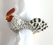 Dransfield & Ross Wood Rooster Napkin Ring