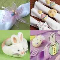 find and order easter napkin rings