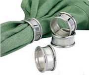 Empire Silver Pewter Napkin Rings