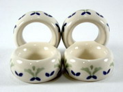 Porcelain Fleur-de-Lis Napkin Rings