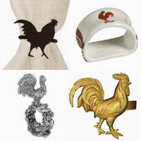 find and order rooster napkin rings