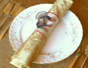 vintage image thanksgiving napkin ring
